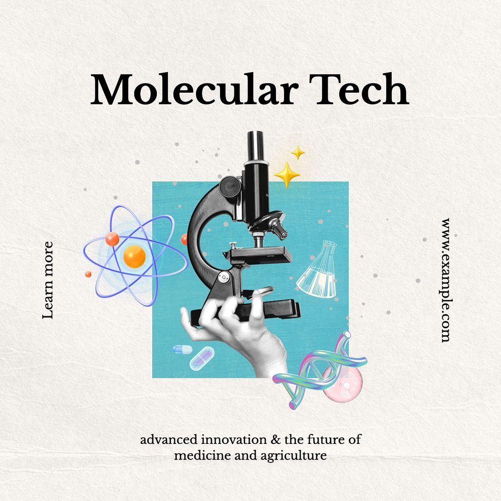 Molecular tech Facebook post template