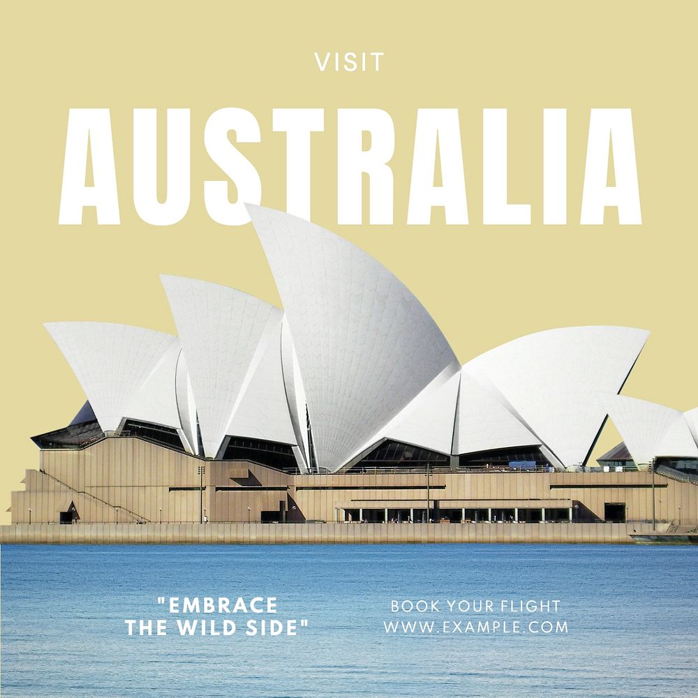 Visit Australia Facebook post template