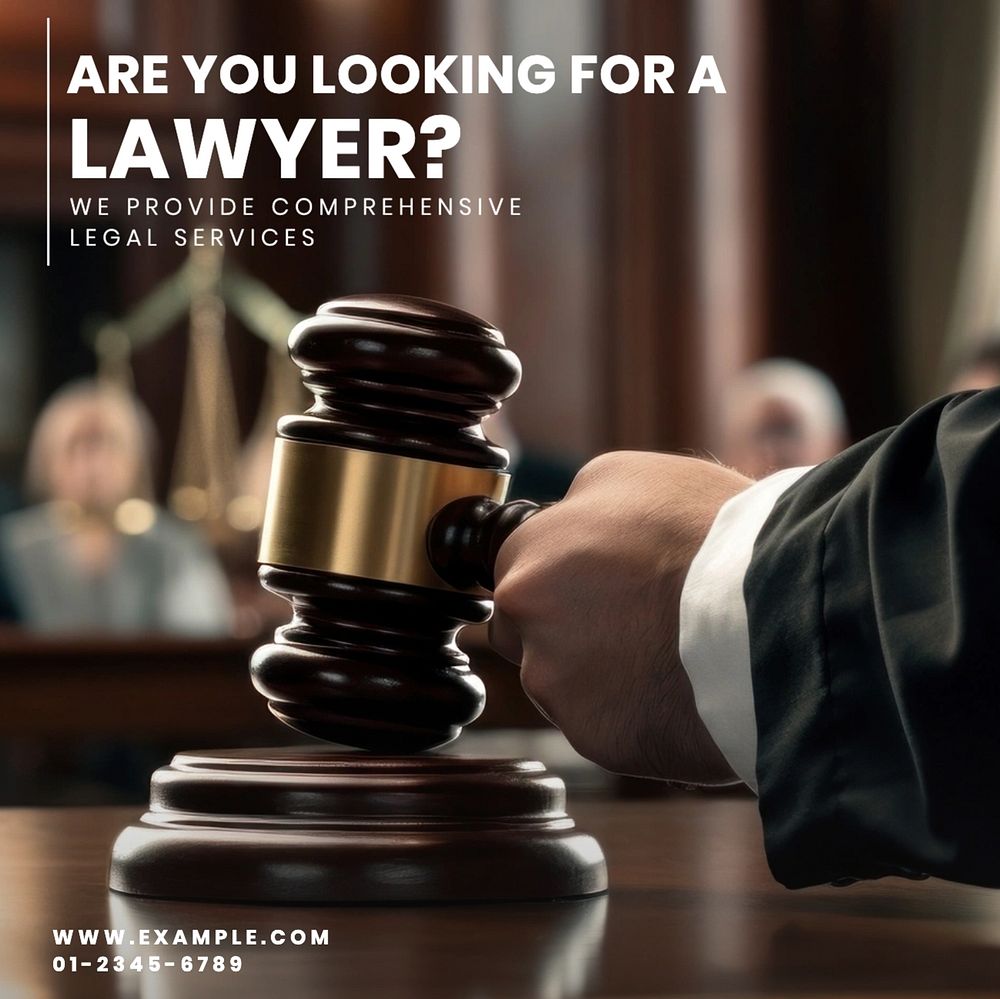 Lawyer Facebook post template