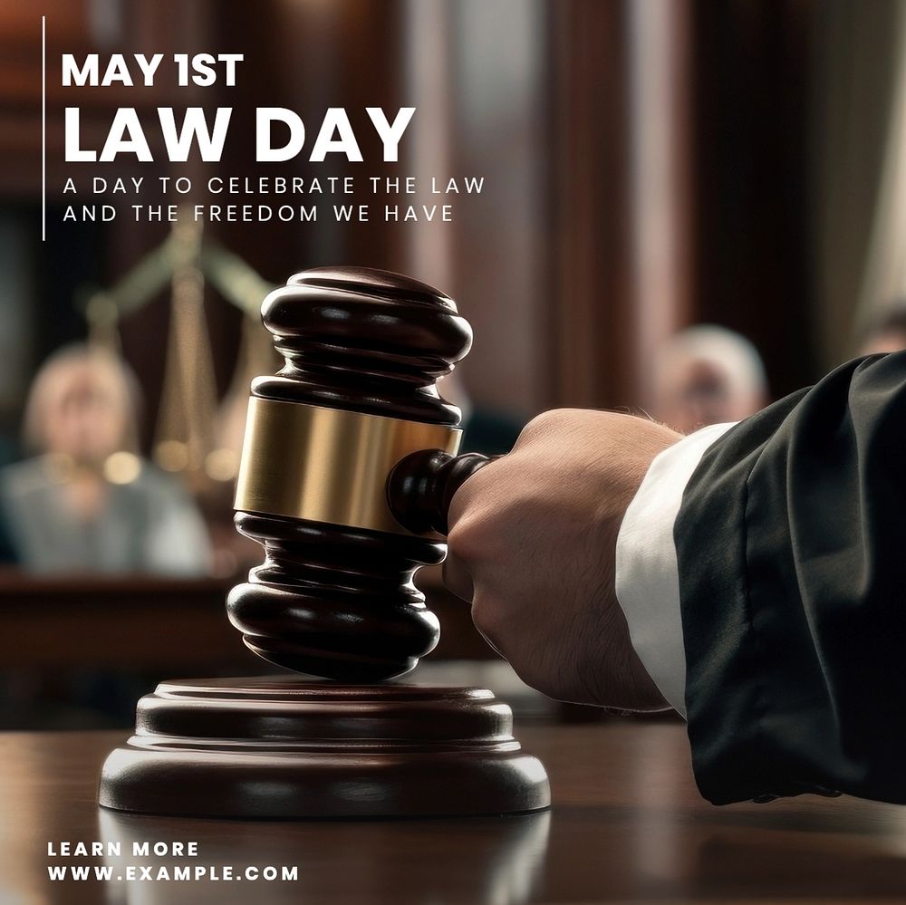 Law day Facebook post template