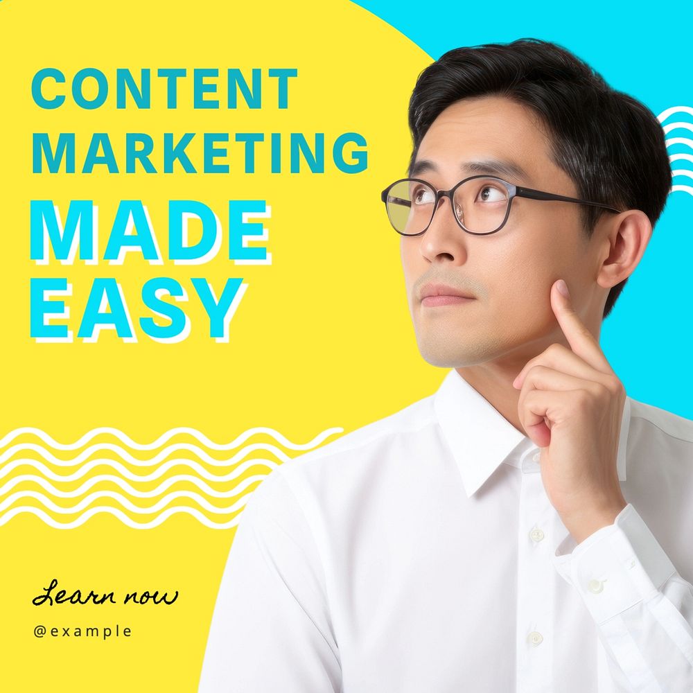 Content marketing Facebook post template