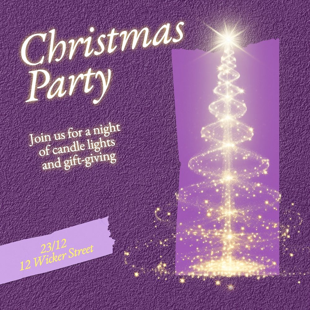 Christmas party Instagram post template