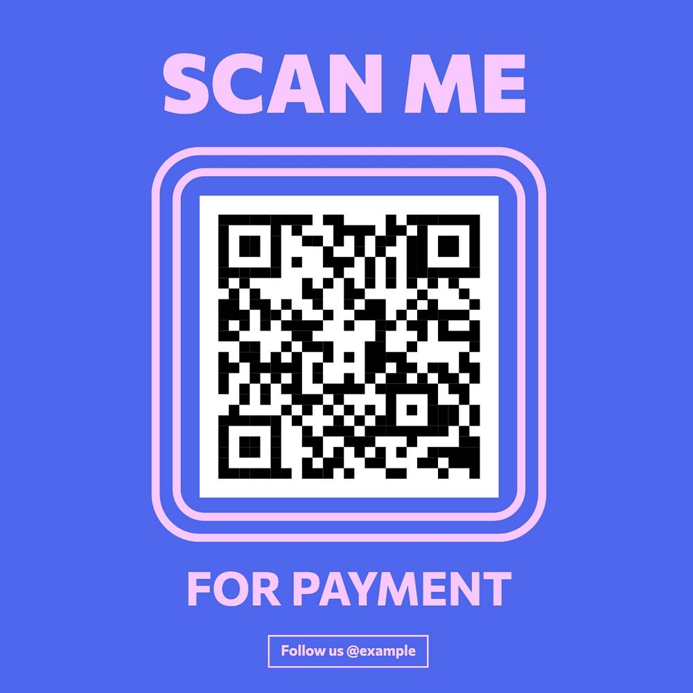 Scan me Instagram post template