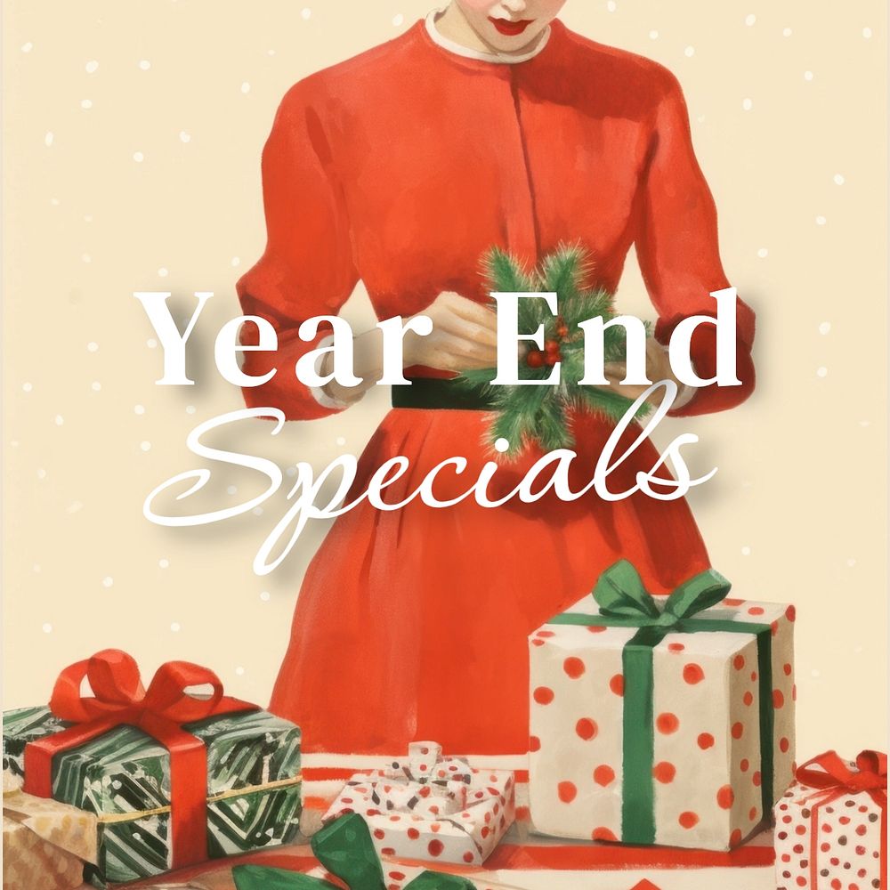 Year end specials Instagram post template