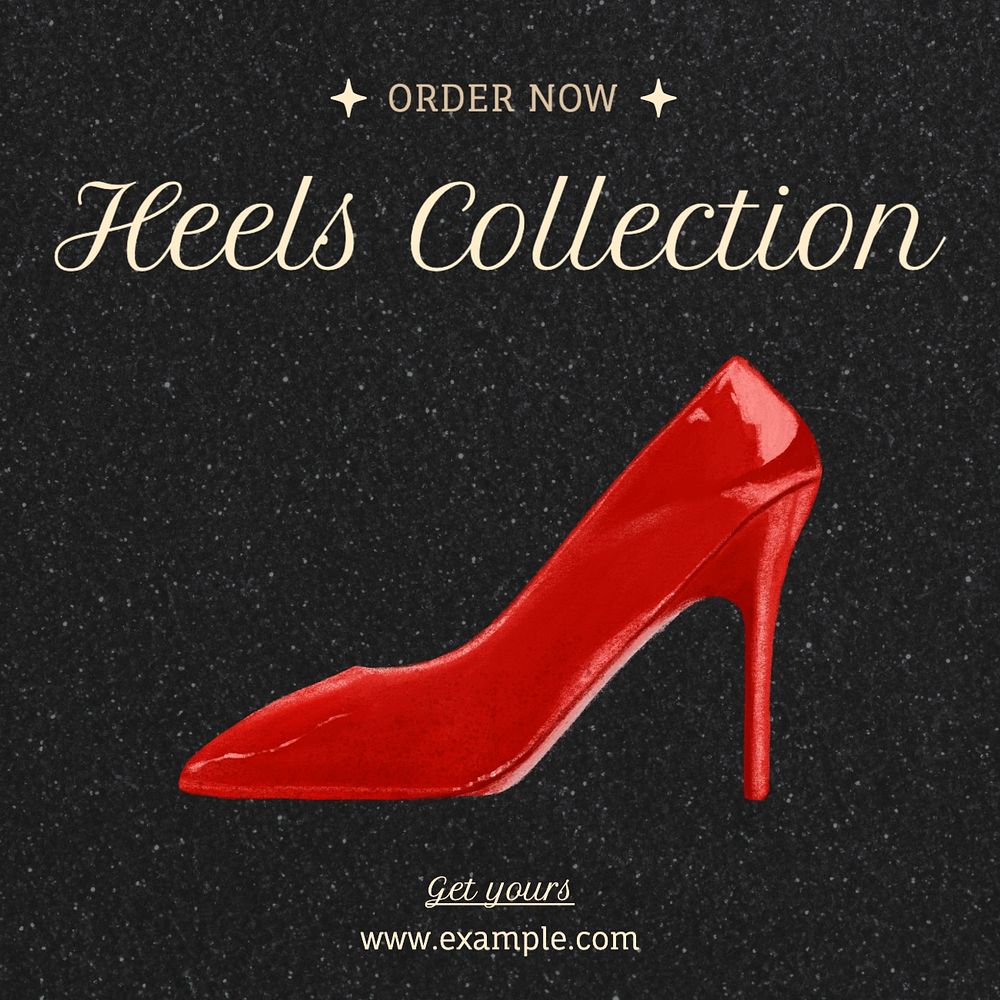 Heels collection Instagram post template