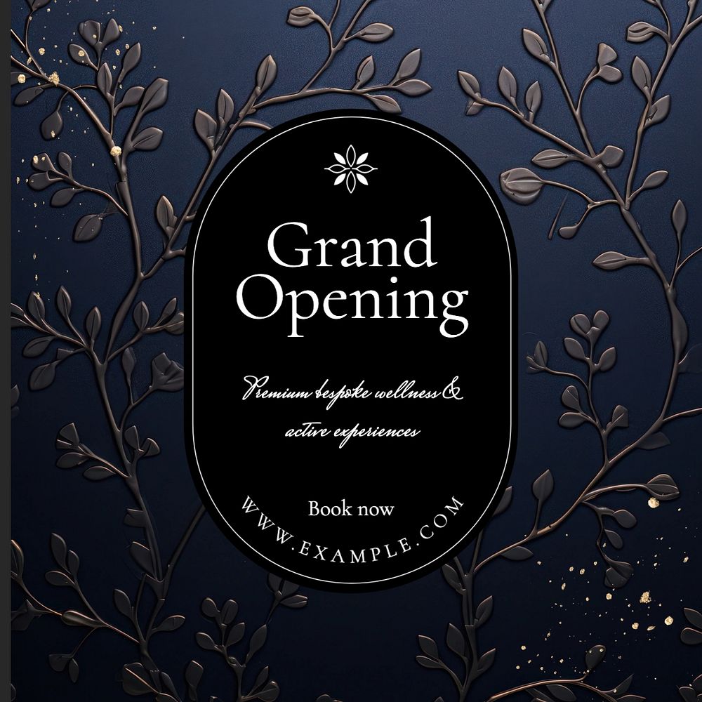 Grand opening Instagram post template