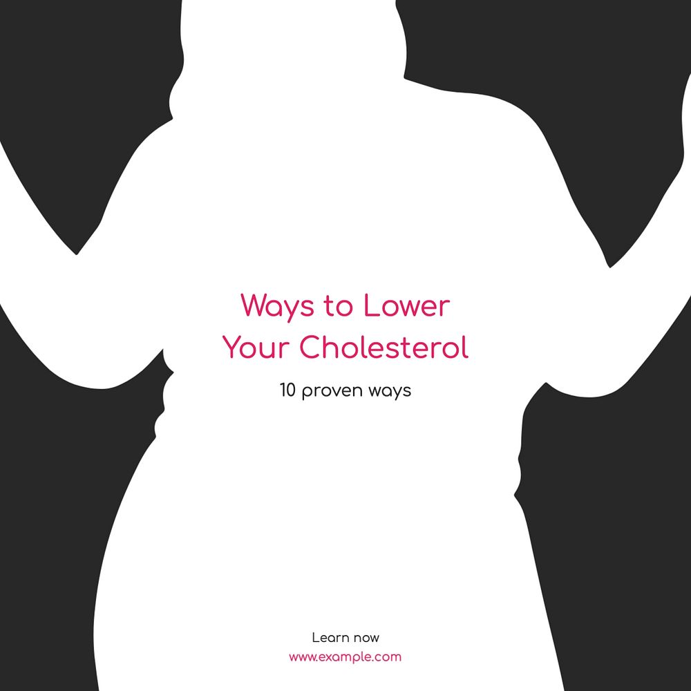 Cholesterol Instagram post template