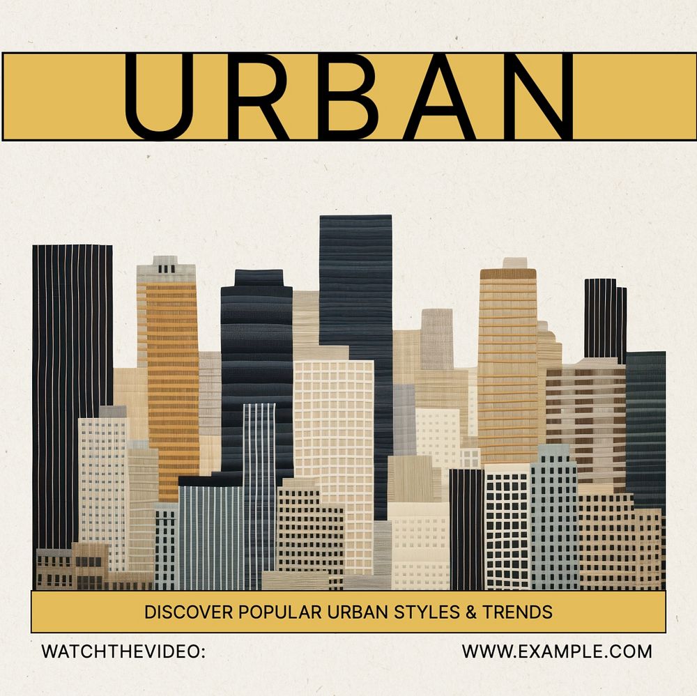 Urban fashion & styles Instagram post template