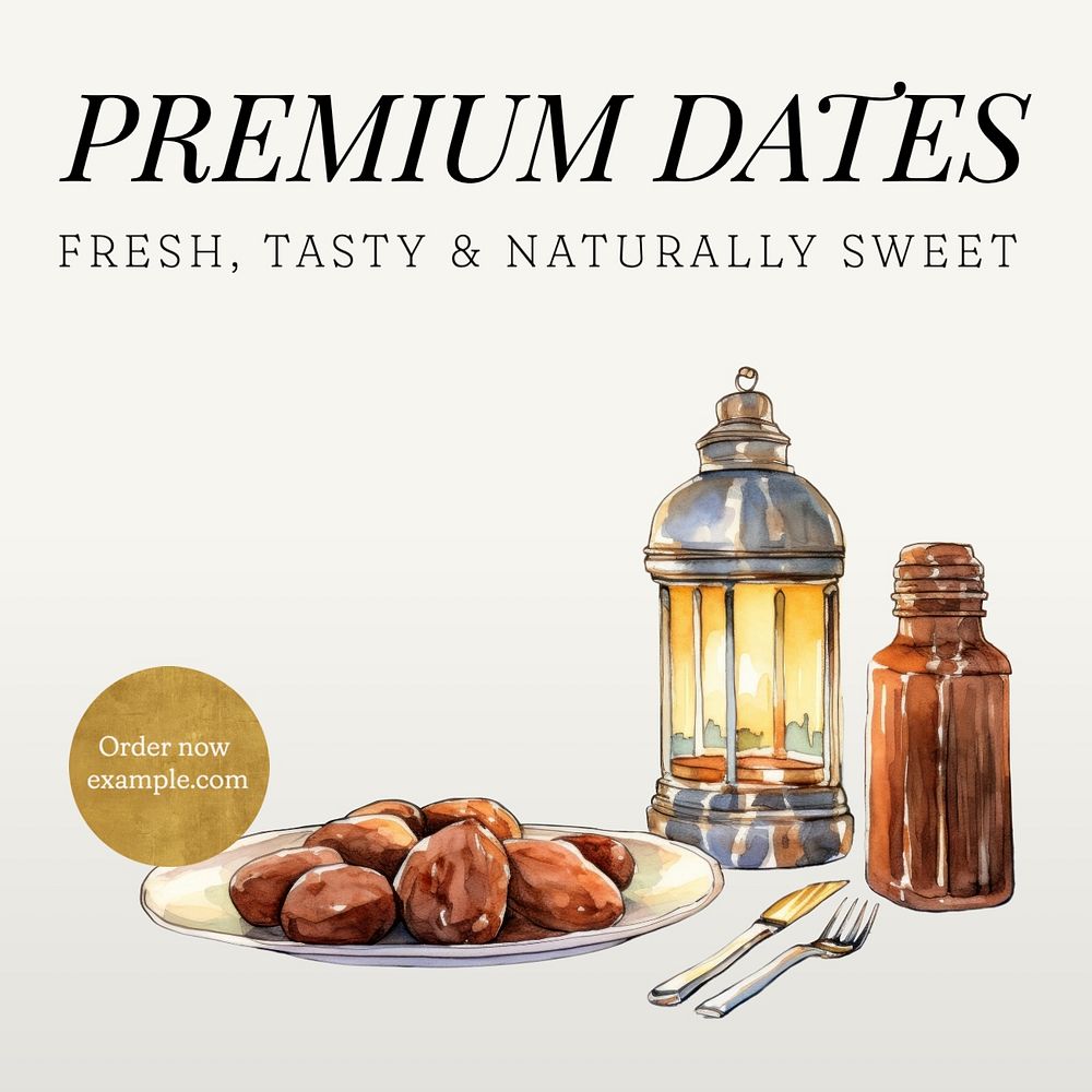 Premium dates Instagram post template