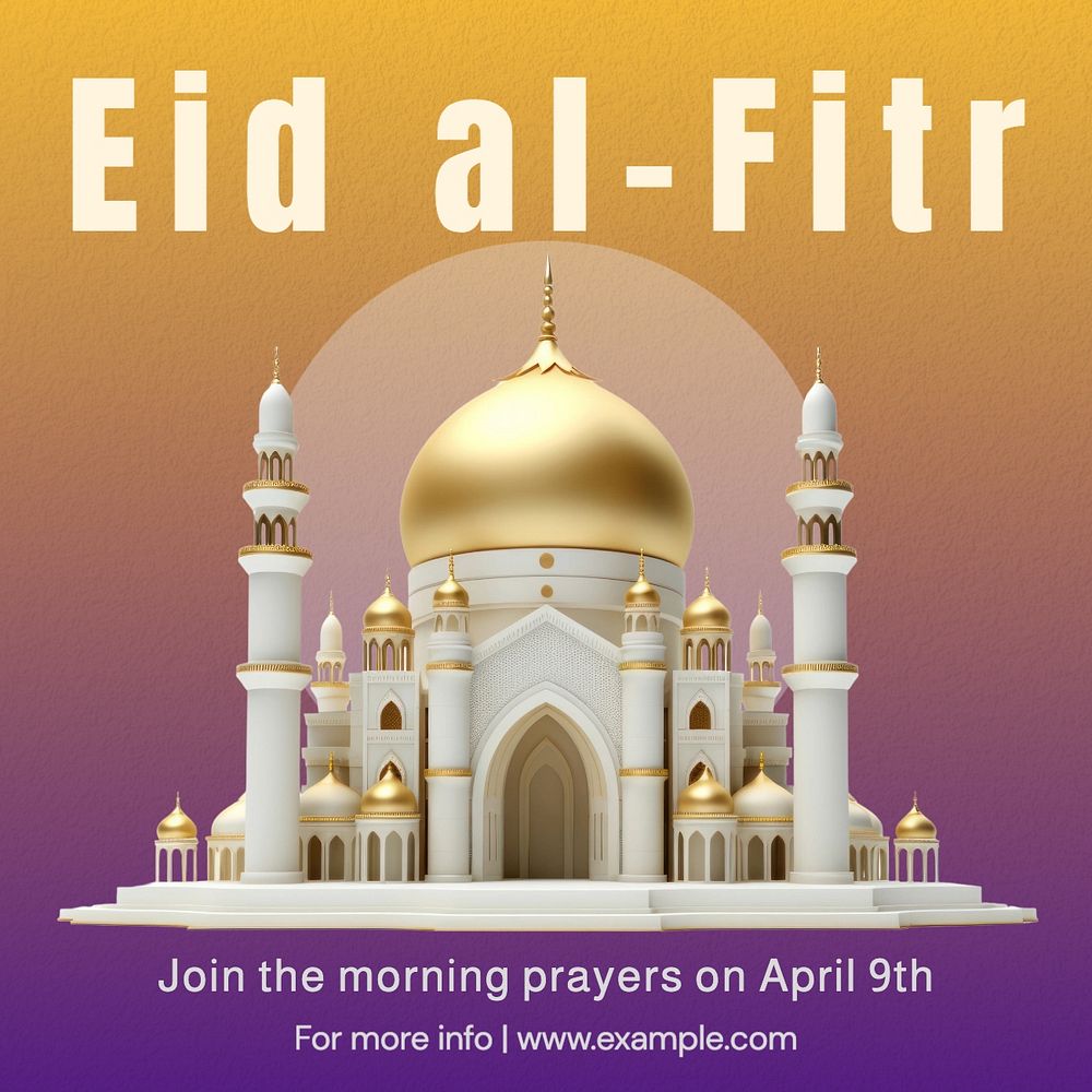 Eid al-Fitr Instagram post template