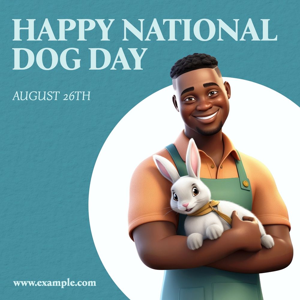 Dog day Instagram post template