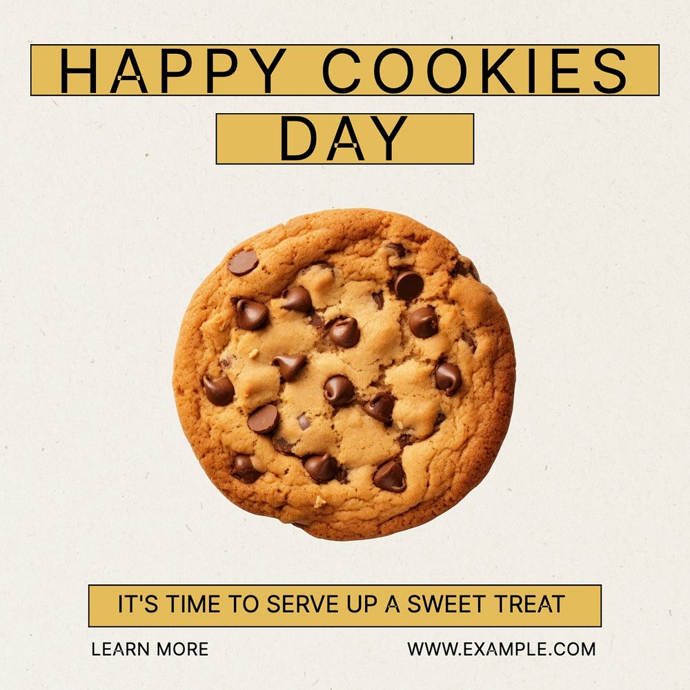 Happy cookies day Instagram post template