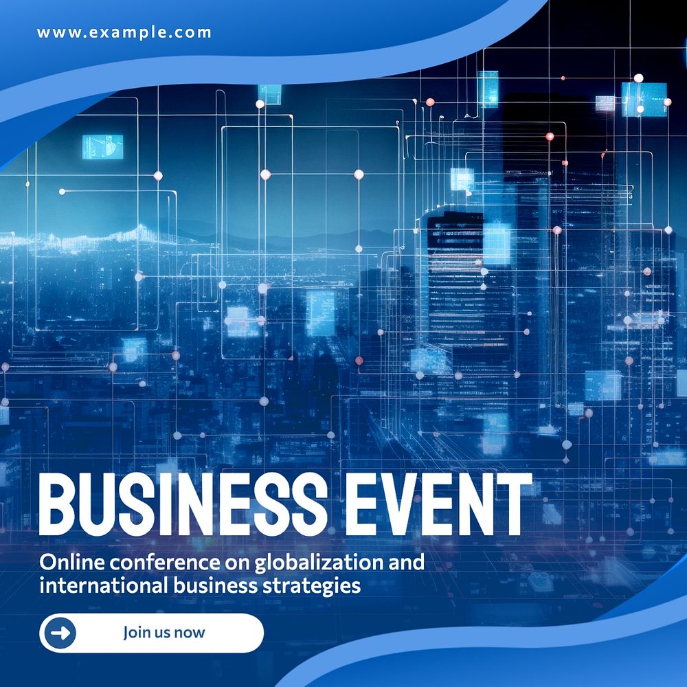 Business event Instagram post template