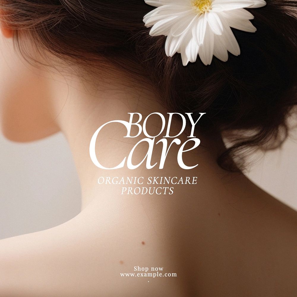 Body care Instagram post template