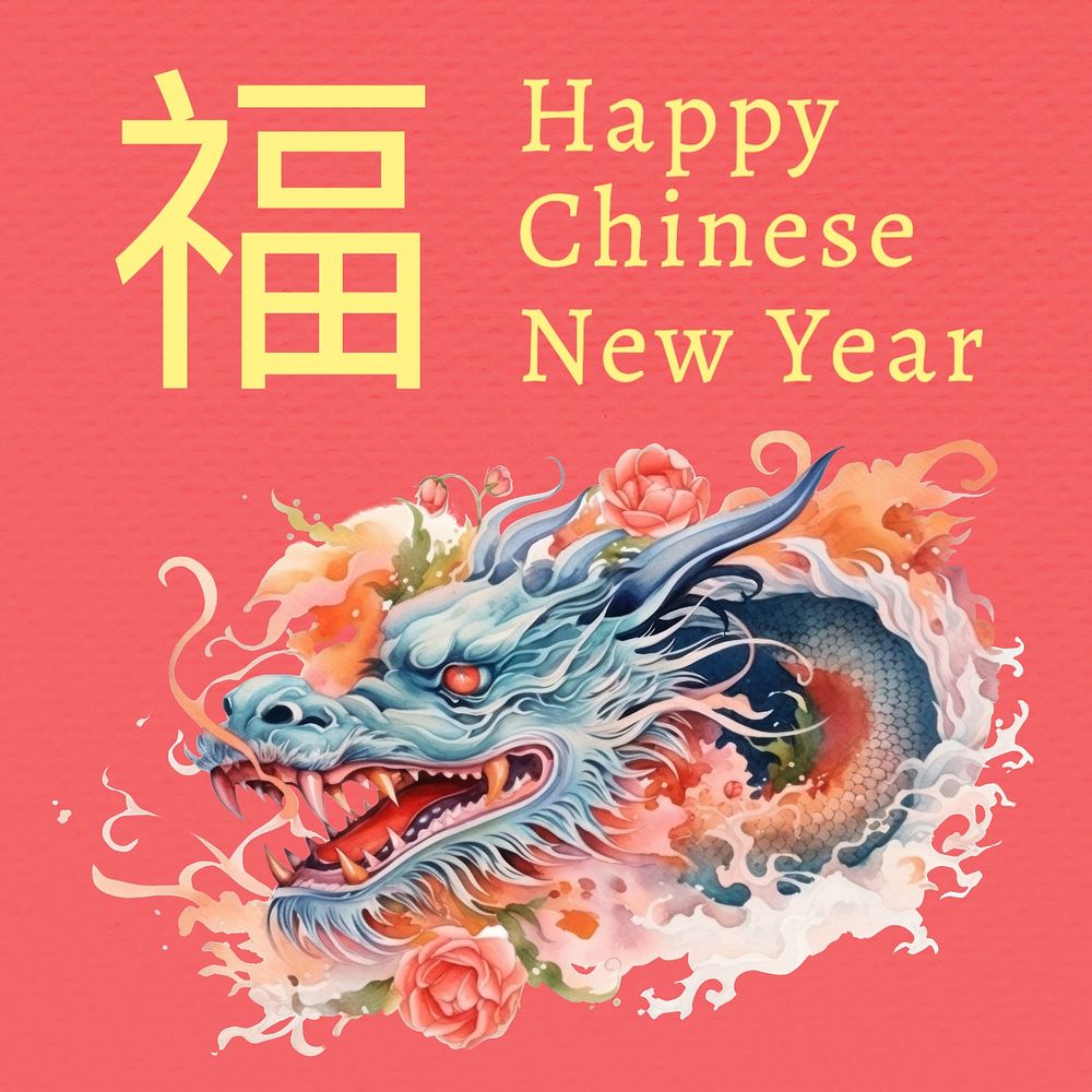 Chinese New Year Instagram post template