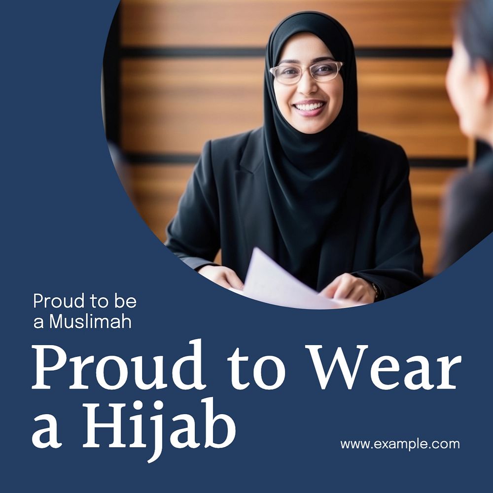 Hijab Instagram post template