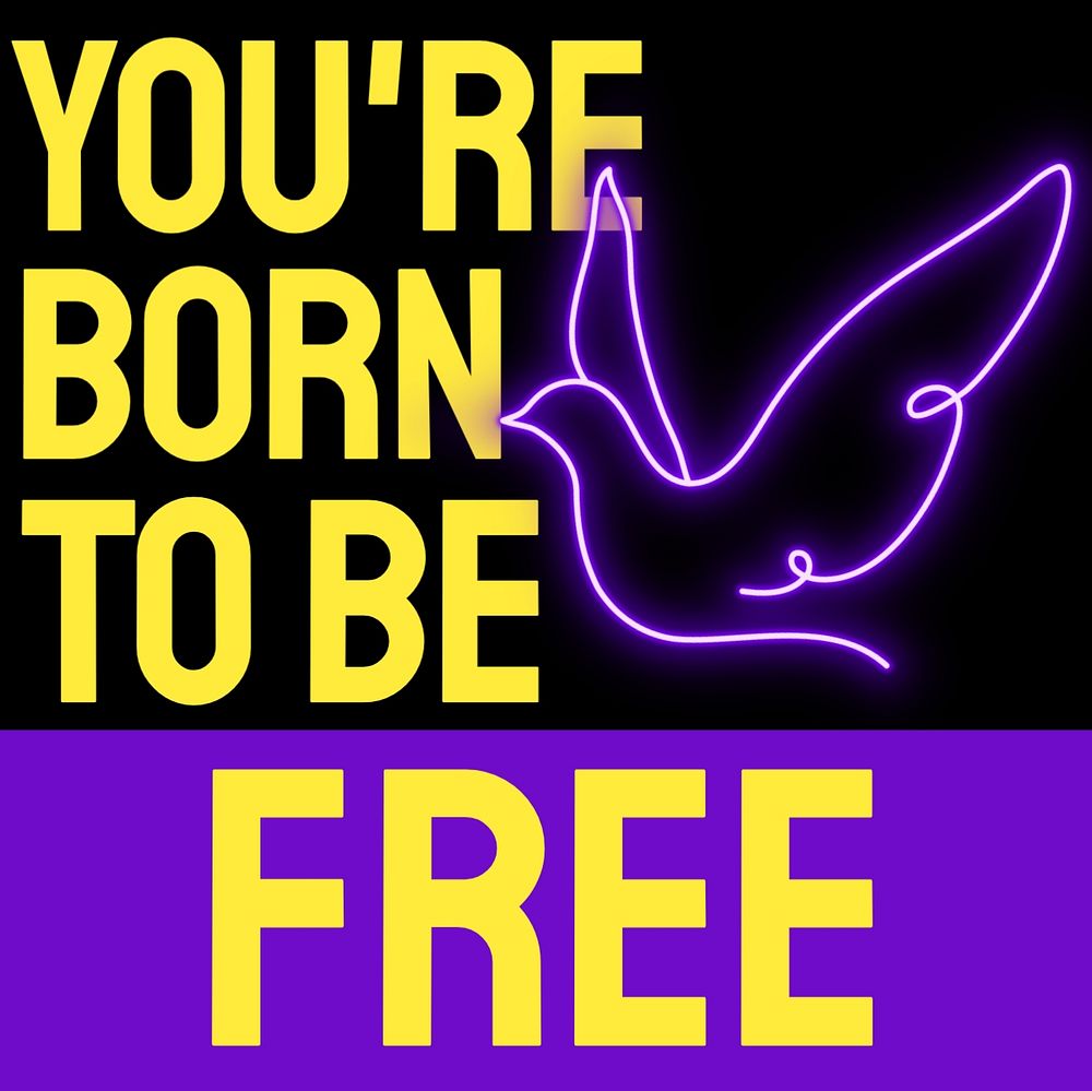 Born free Instagram post template