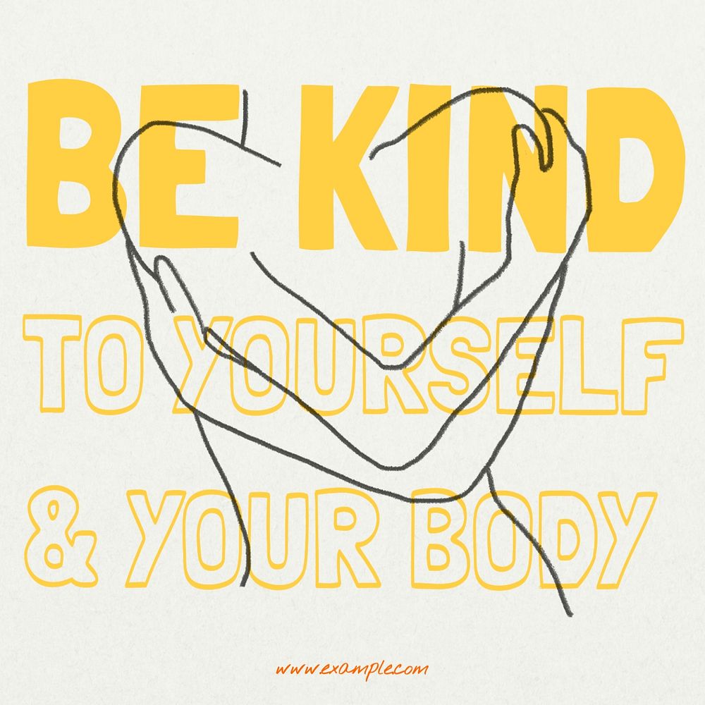 Be kind Instagram post template