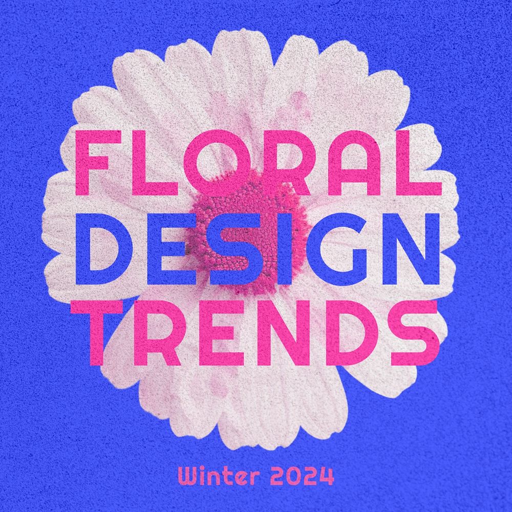 Flower trends Instagram post template