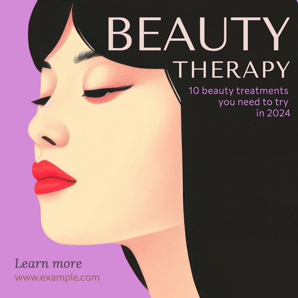 Beauty therapy Instagram post template