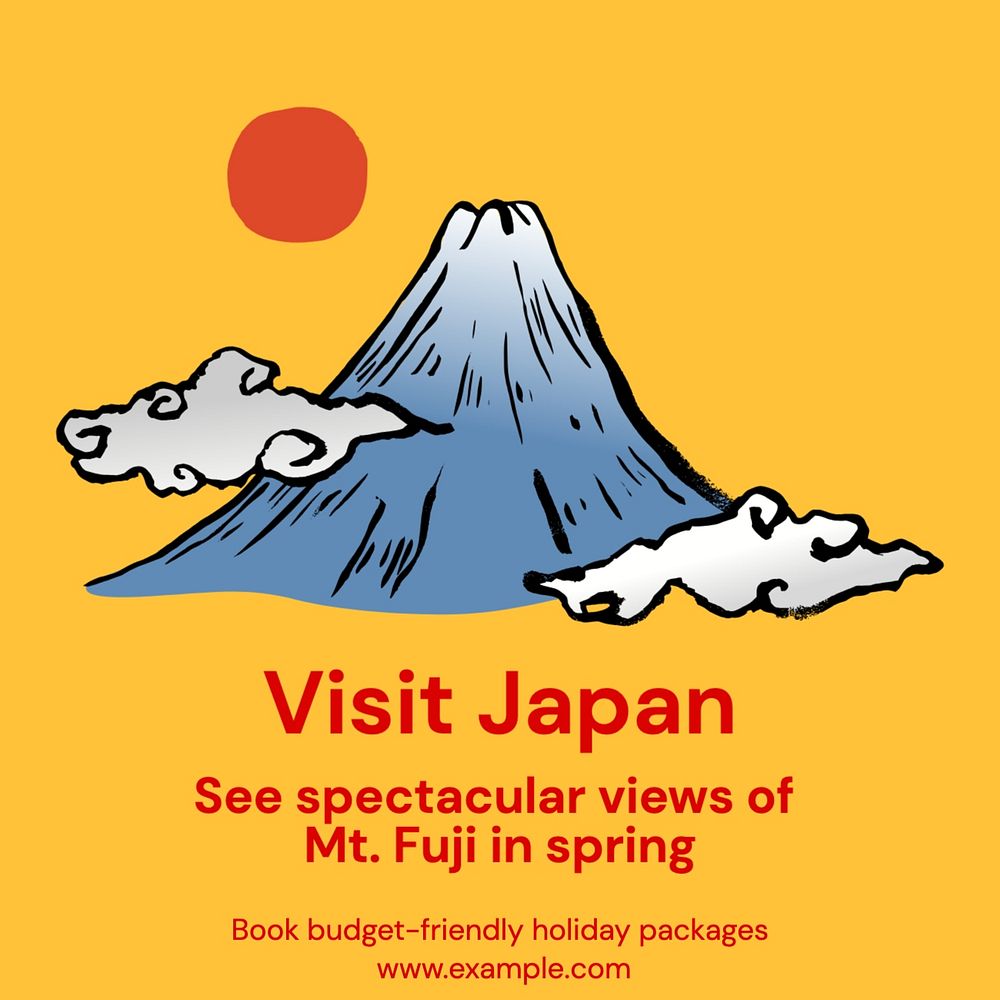 Visit Japan Instagram post template