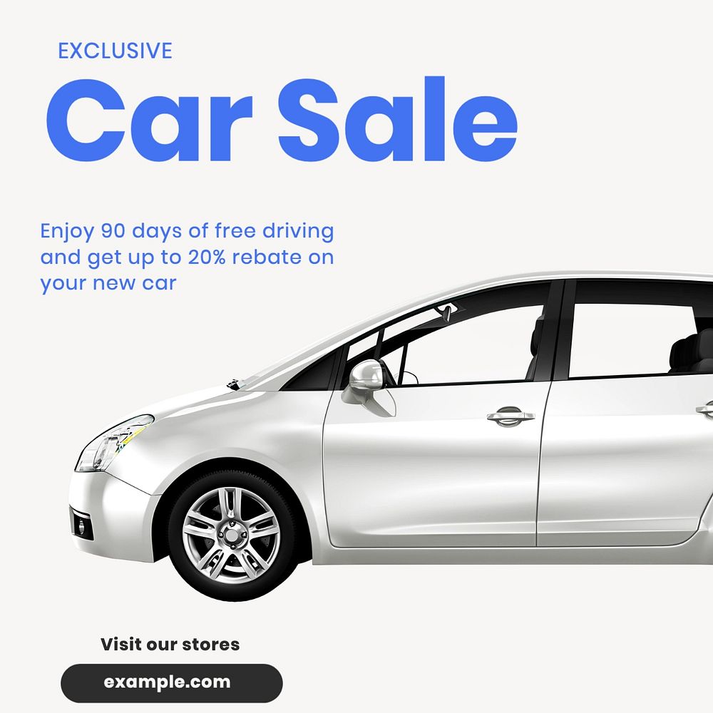 Car sale Instagram post template