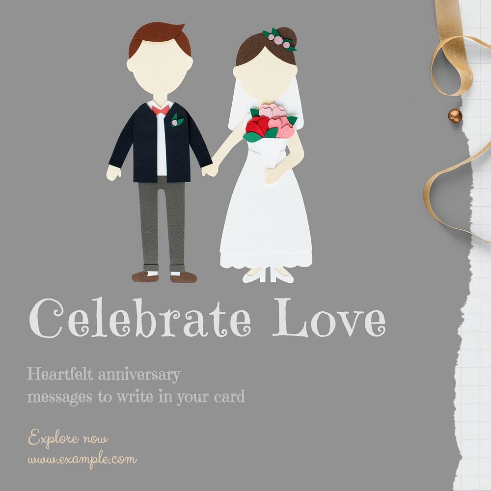 Celebrate love Instagram post template