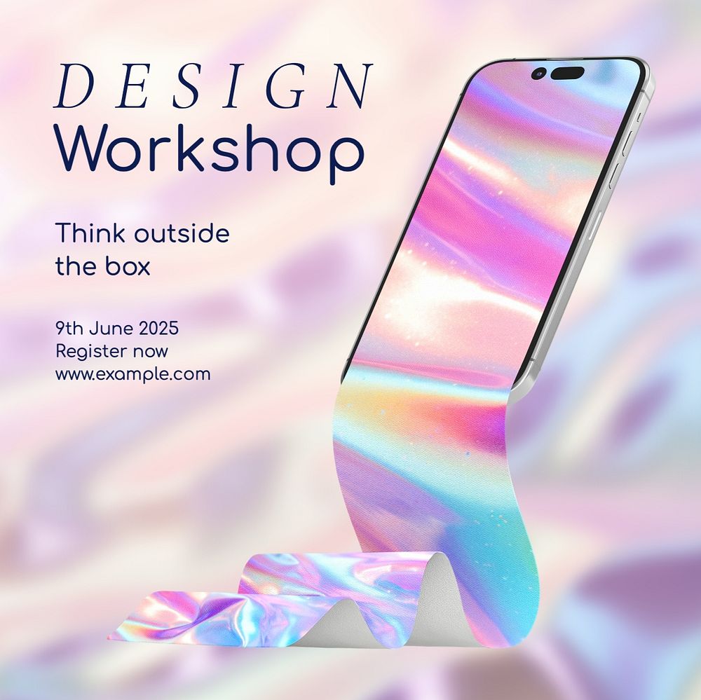 Design workshop Instagram post template