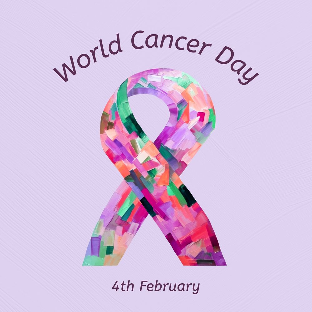 World cancer day Instagram post template