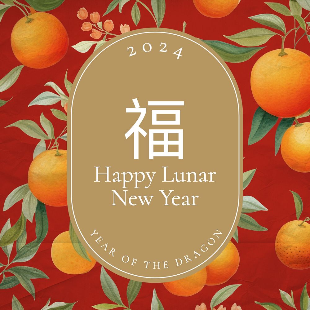 Chinese New Year Instagram post template