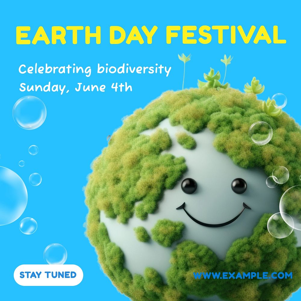 Earth Day Instagram post template