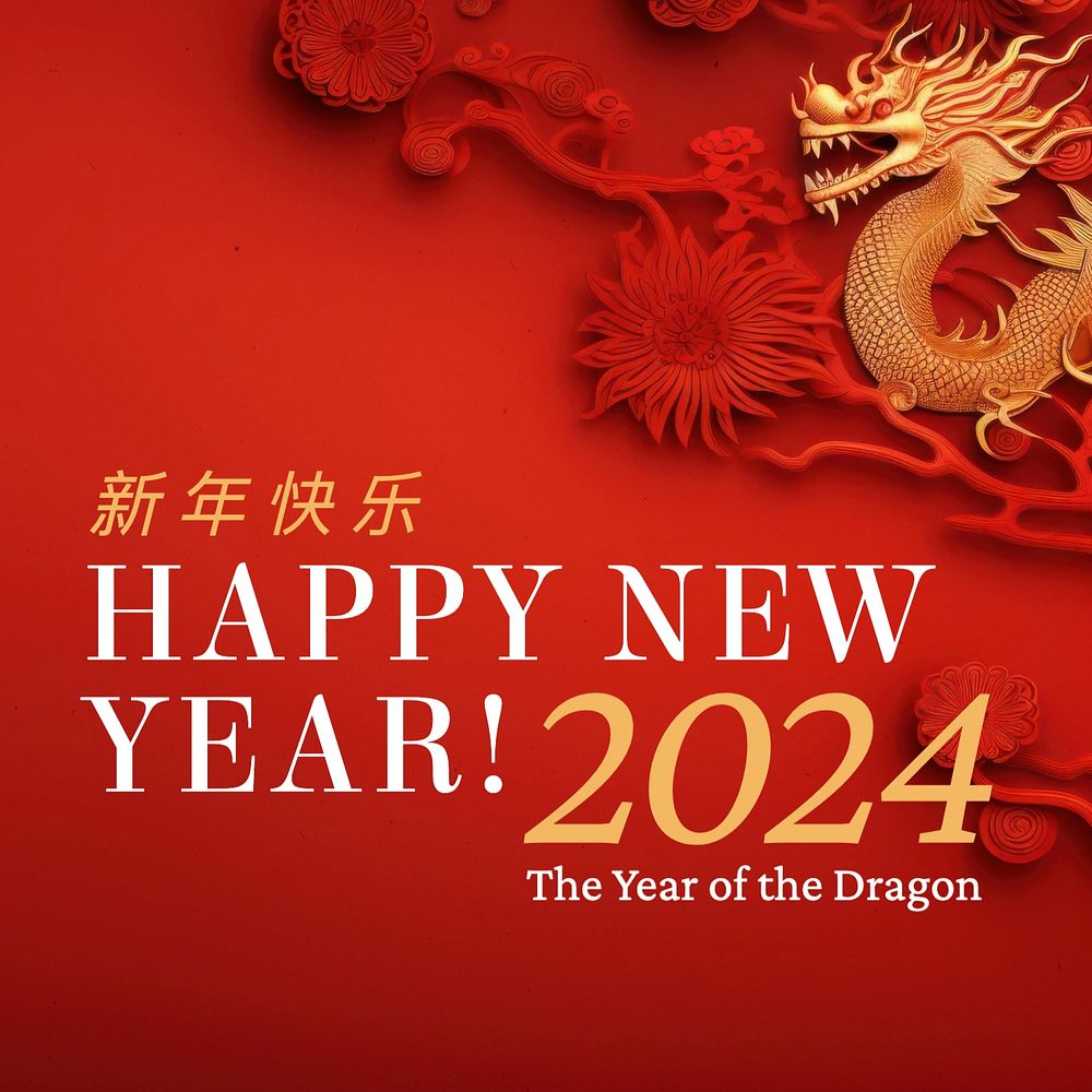 Chinese New Year sale Instagram post template