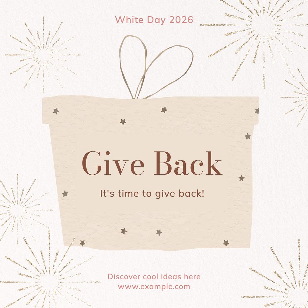 White day Instagram post template