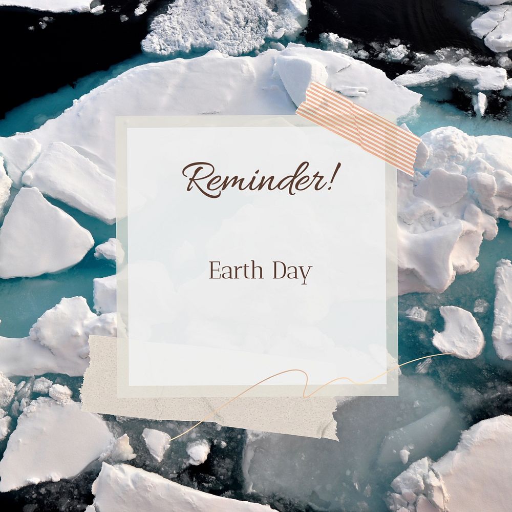 Earth Day Instagram post template