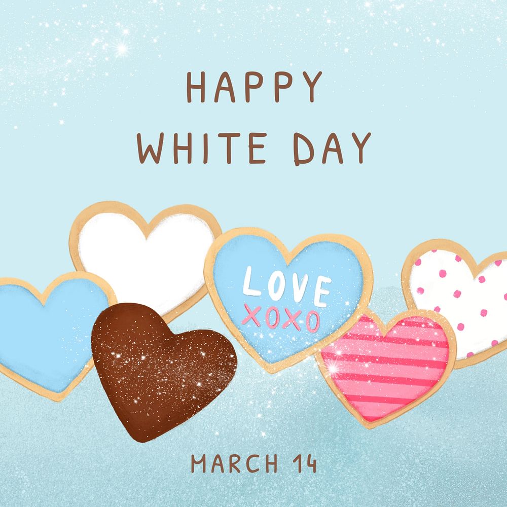 Happy White Day Instagram post template