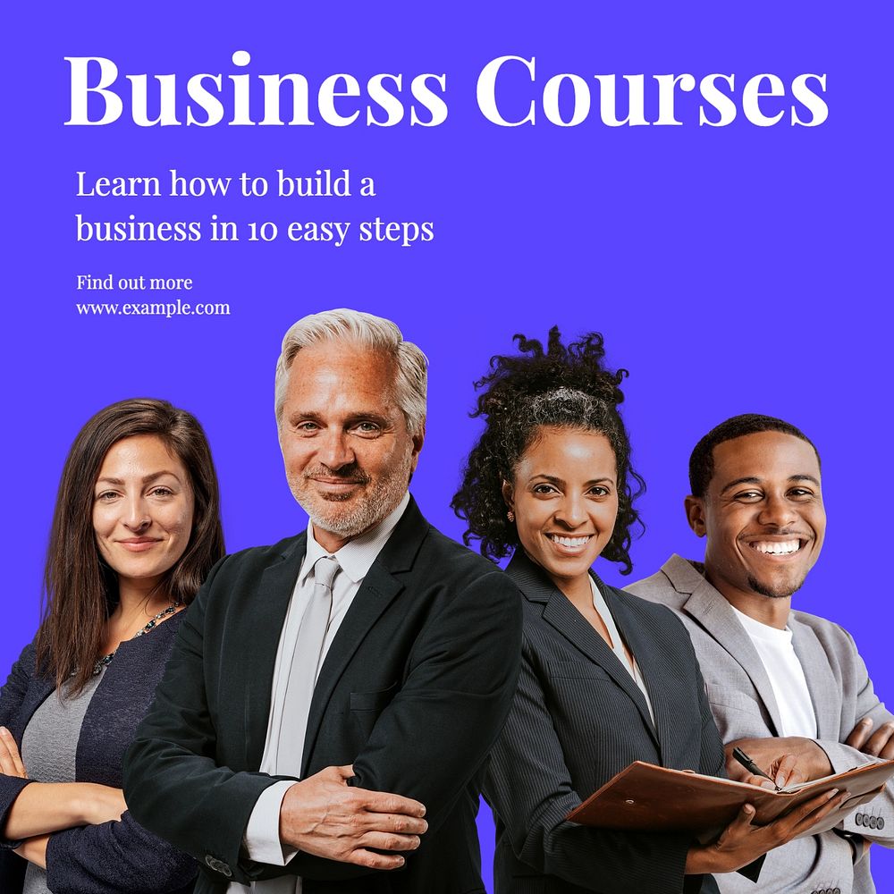 Business courses Instagram post template