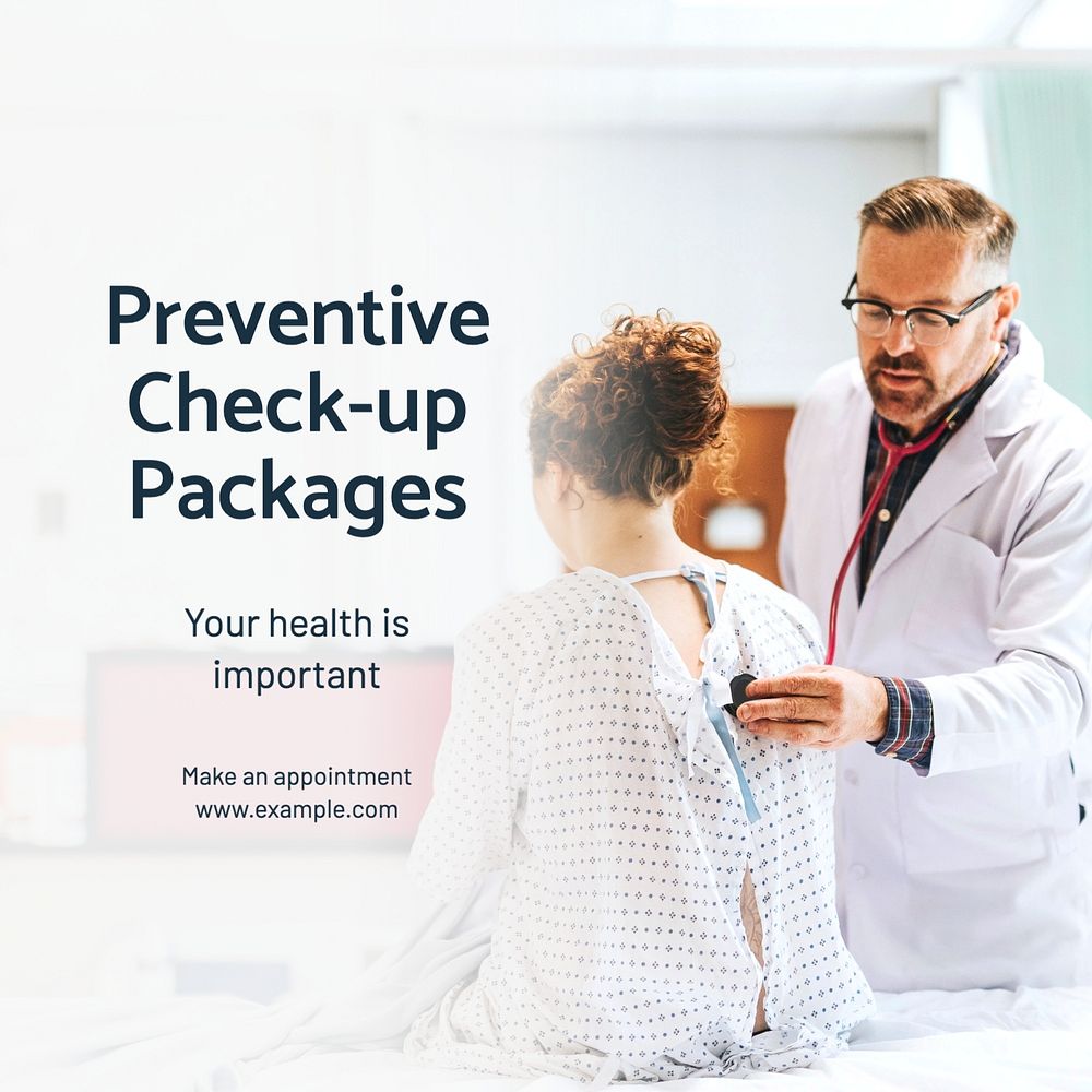 Preventive checkup Instagram post template