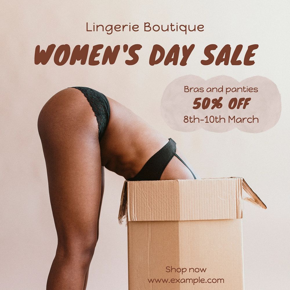 Women's day sale Instagram post template