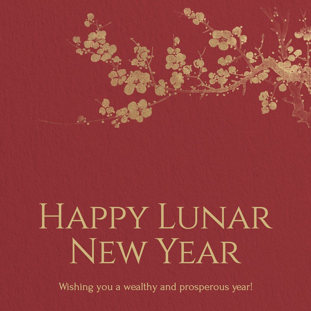 Lunar New Year Instagram post template