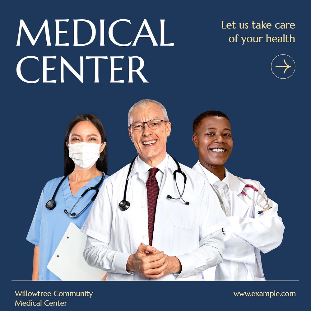 Medical center Instagram post template