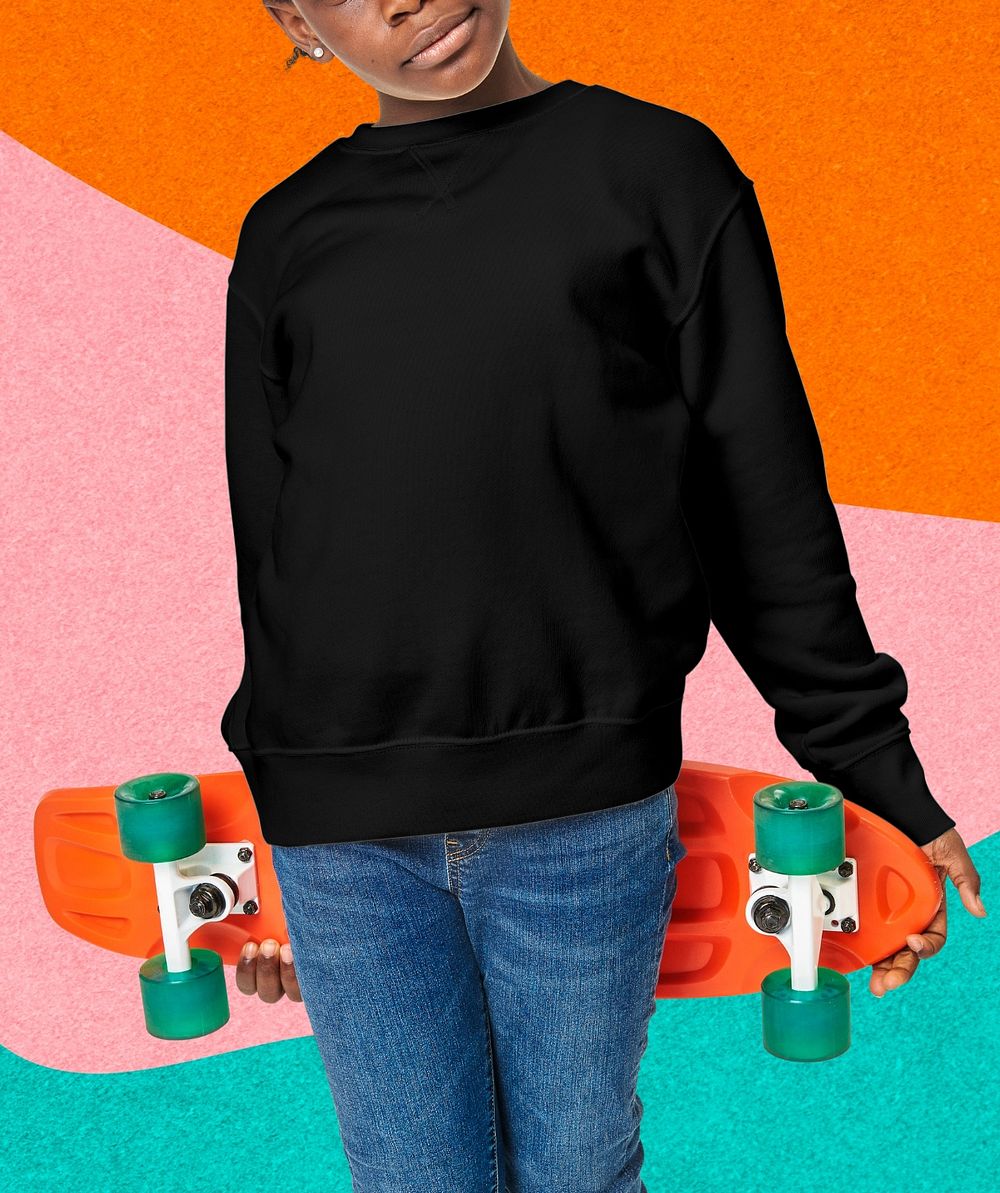 Kid's sweater mockup, fashion editable design