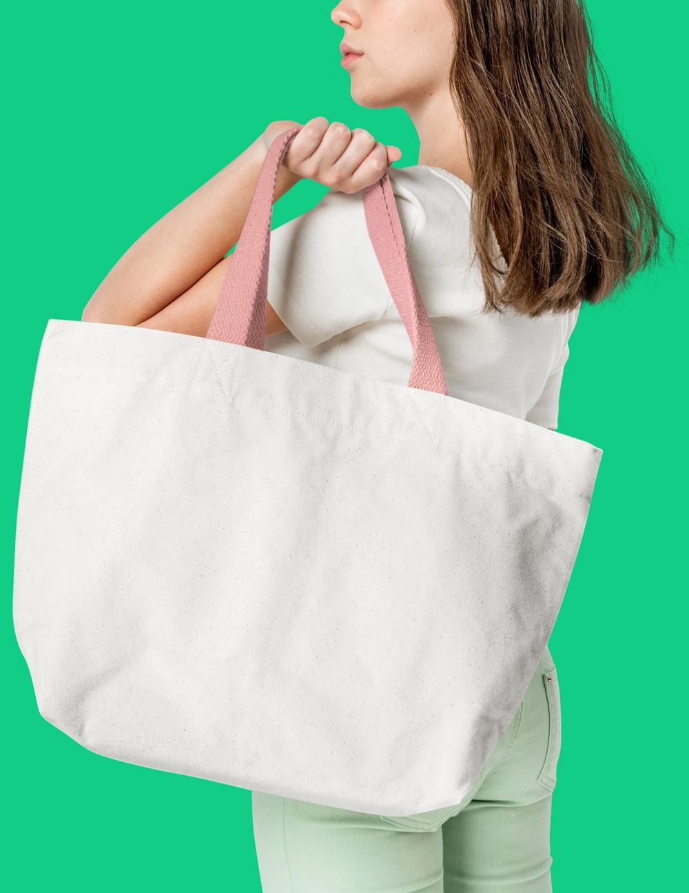 Tote bag mockup, fashionable design