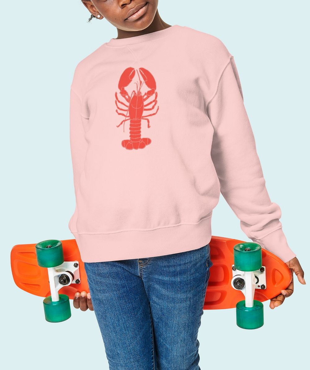 Kid's sweater mockup, fashion editable design