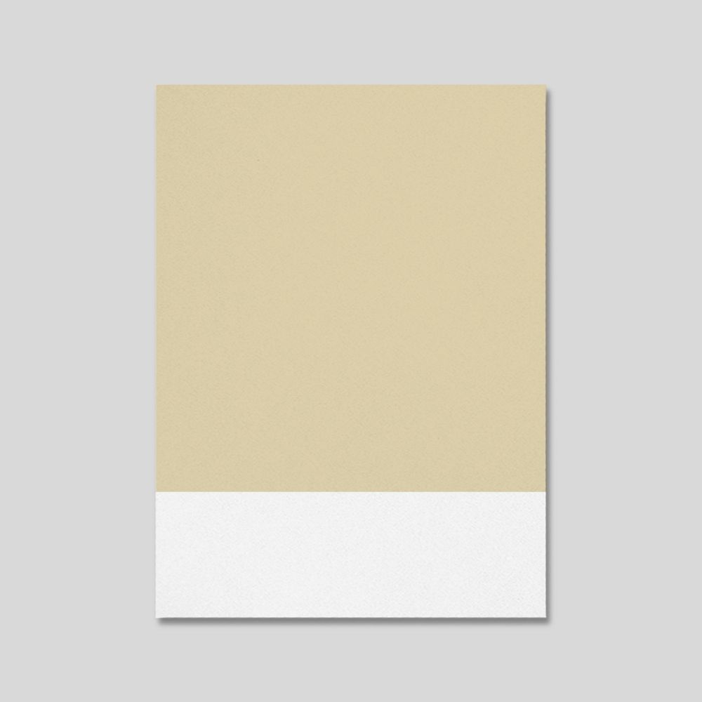 Yellow color sample paper mockup