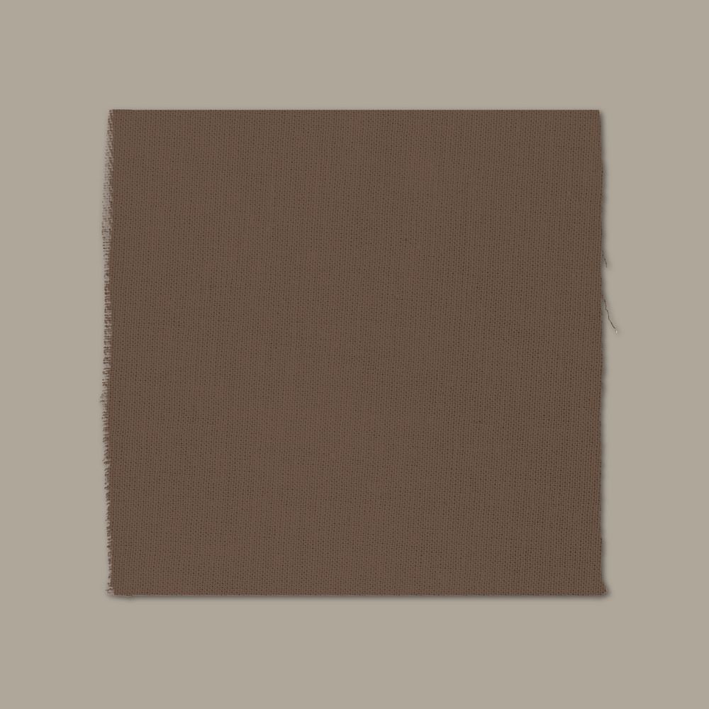 Fabric sample mockup, brown realistic design