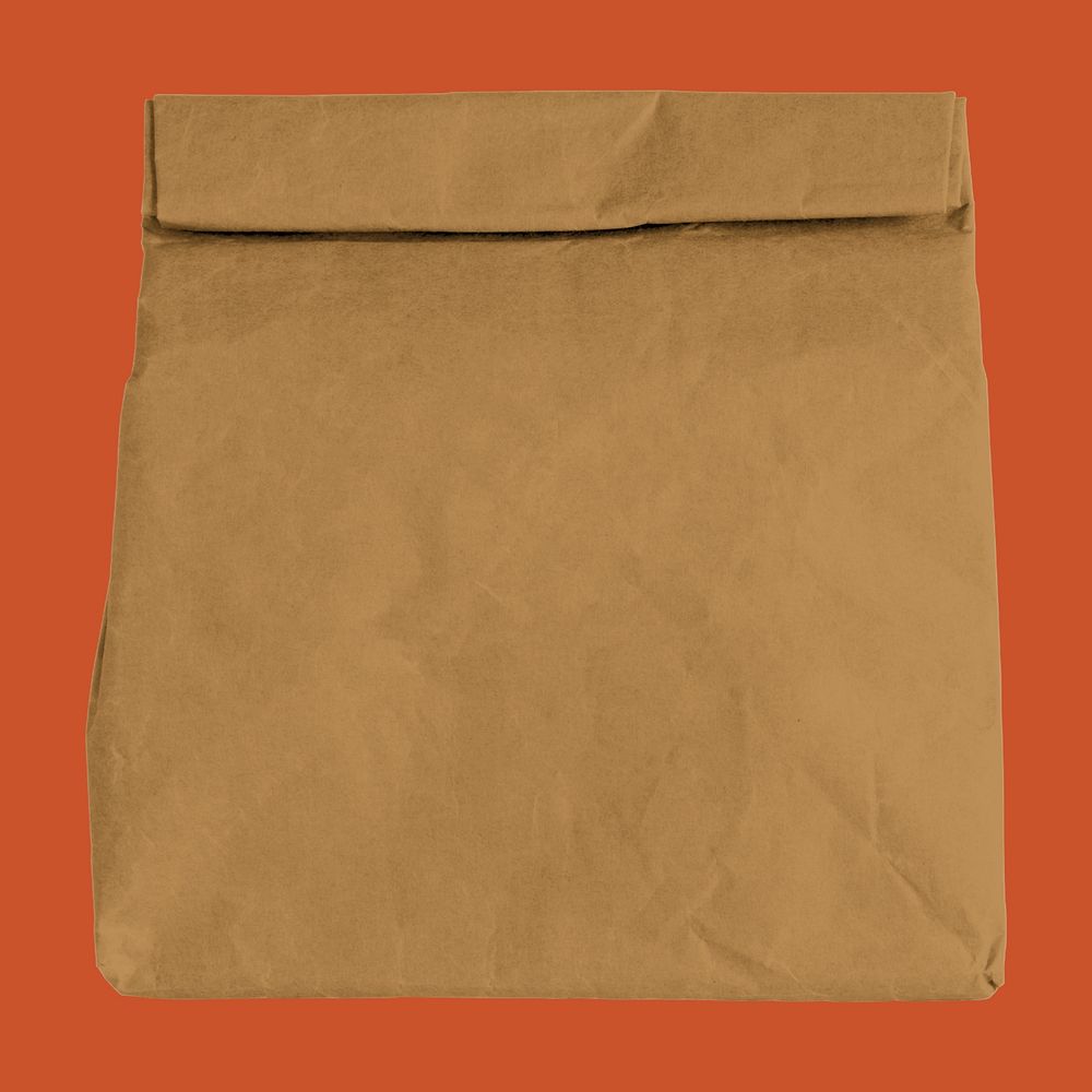 Editable rolled paper bag mockup, eco product