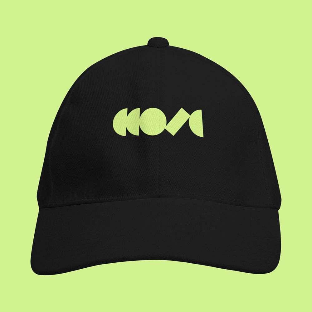 Editable black baseball cap mockup, street fashion design