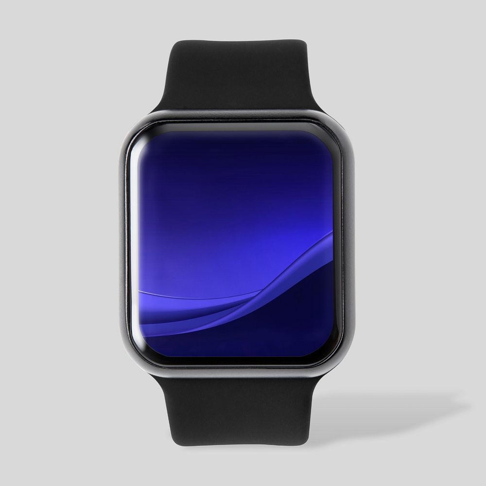 Smartwatch screen mockup, digital device