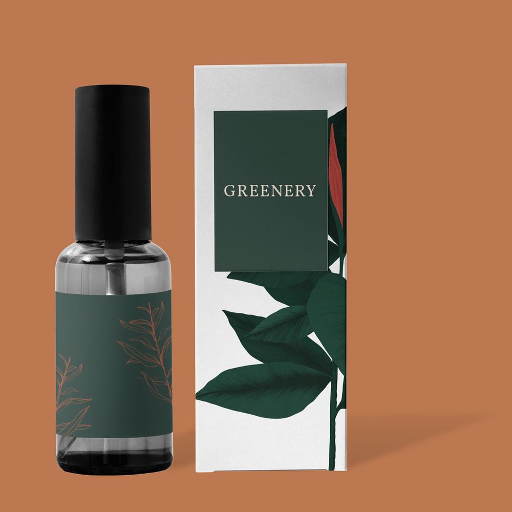 Skincare bottle mockup, editable design