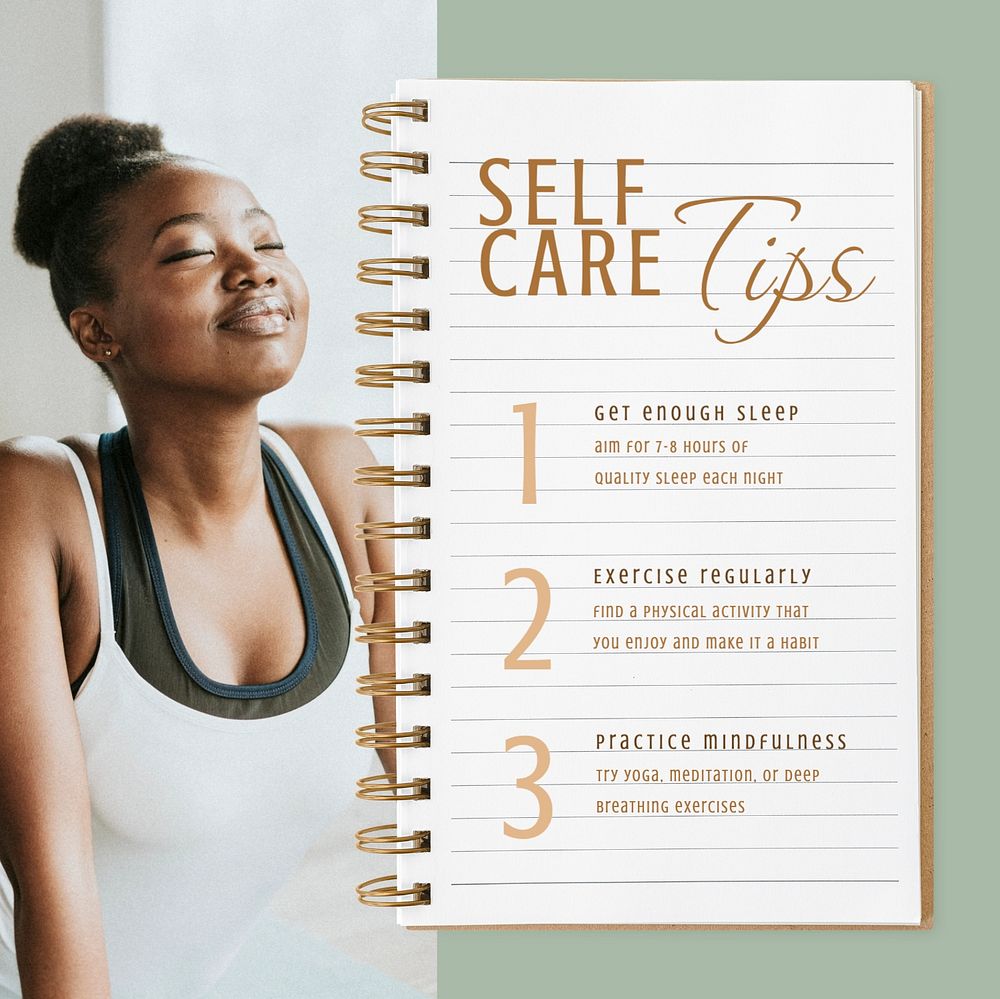 Self-care tips Instagram post template